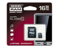 Karta pamięci GOODRAM 16GB SDU16GHC10AGRR10